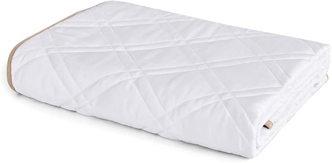 Dornroscn Cooling Viscose Made from Bamboo Weighted Blanket Queen Size Heavy Blanket 17Lbs 60"×80" Blnket for Adult 100% Rayon with Premium Glass Beads (White, 60"X80"| 17lbs)