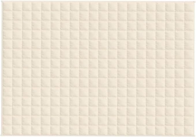 vidaXL Weighted Blanket Light Cream