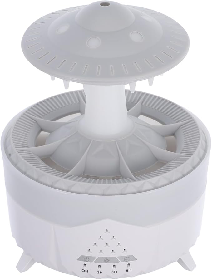 Cabilock Rain Cloud Humidifier, Aromatherapy Essential Oil Diffuser with Remote Control, Rain Sounds White Noise Humidifier, Waterfall Night Lights Sleep Aid Desk Lamp for Bedroom