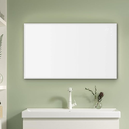 Space Heater for Indoor Use 300W – Wall-Mounted Smart Infrared Heating Panel Appliance with Thermostat, Overheating Protection, Energy Efficient