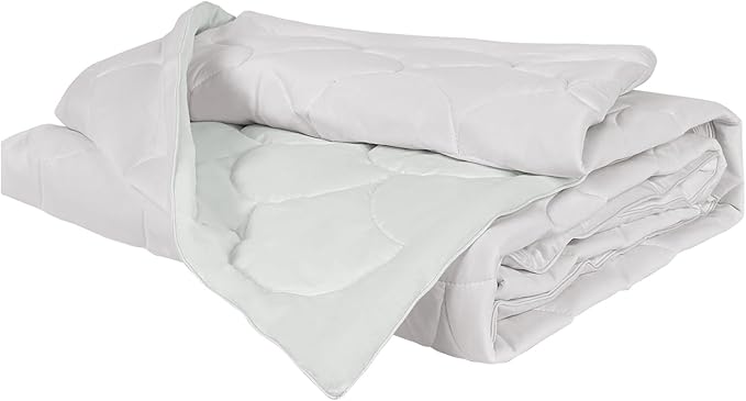 Cooling Comforter for Hot Sleepers - Lightweight Breathable Tencel Blend, Double Sided All-Season Comforter, Temperature Regulating & Machine Washable (Light Gray, Throw(70''L*60''W))
