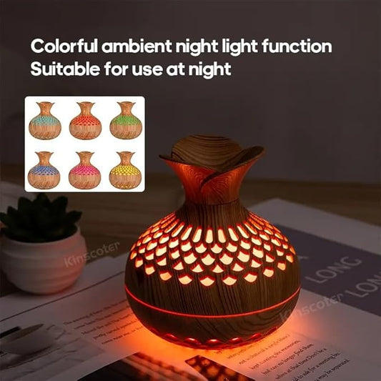 Portable Small Cool Mist Humidifiers - Desktop Humidifier for Office, Car, Pets, Plants, Bedroom, Yoga, Travel, Baby, Room with LED Night Light & Auto Shutoff, Quite Mist Air Humidifier (Light Color)