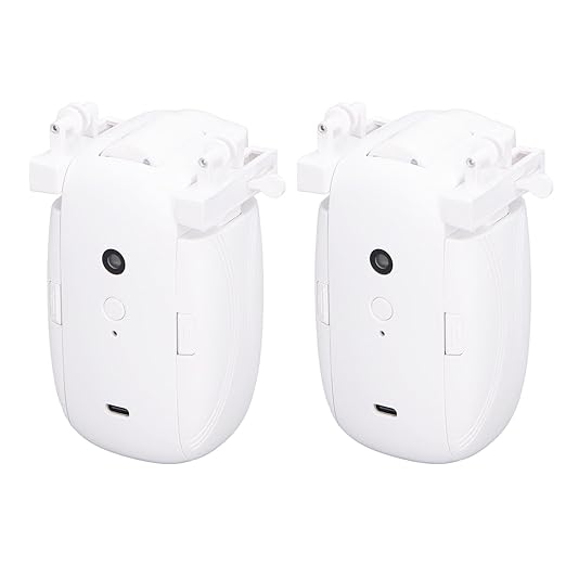 Automatic Curtain Opener and Closer - Smart Curtain Opener Robot Roman Pole U and I Shape Rail 2-in-1, APP Voice Remote Control for Home Office