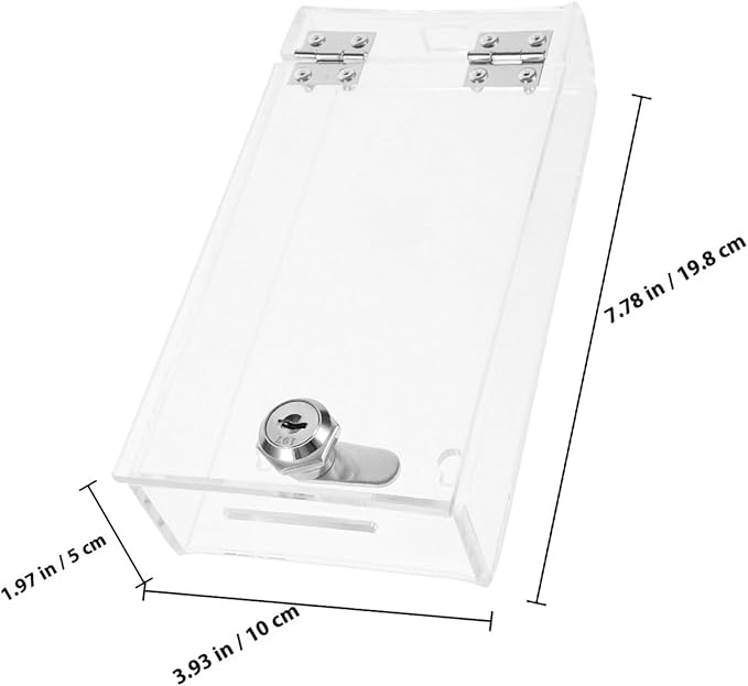 STOBOK Phone Lock Box Portable Jail with 2 Keys Brick Phone Blocker for Self-Control Suitable for Kids,Students, Adults Focus Back