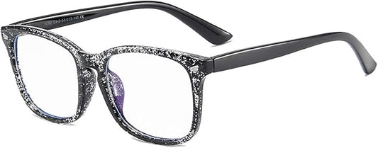 MAXJULI Blue Light Blocking Glasses,Computer Reading/Gaming/TV/Phones Glasses for Women Men(Transparent Black)