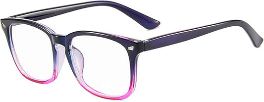 MAXJULI Blue Light Blocking Glasses,Computer Reading/Gaming/TV/Phones Glasses for Women Men(Purple Gradient Pink)