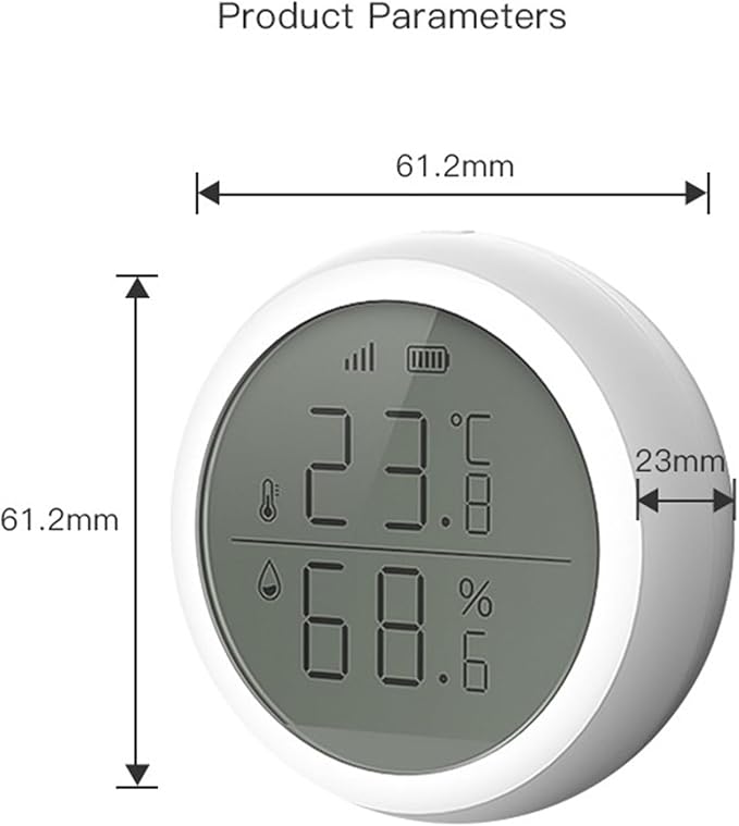 Programmable Thermostat, Indoor Temperature and Humidity Sensor Digital Climate Monitor for Living Room Bedroom Office,Smart Thermostat
