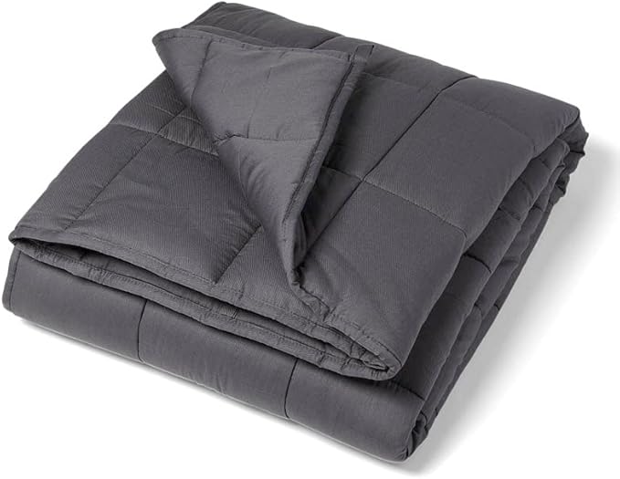 Medline Adult Weighted Blanket and Duvet Cover with Premium Glass Beads, Blanket is 15-lb., 48" x 72", for 140 to 160 lb Adult. 1 ea