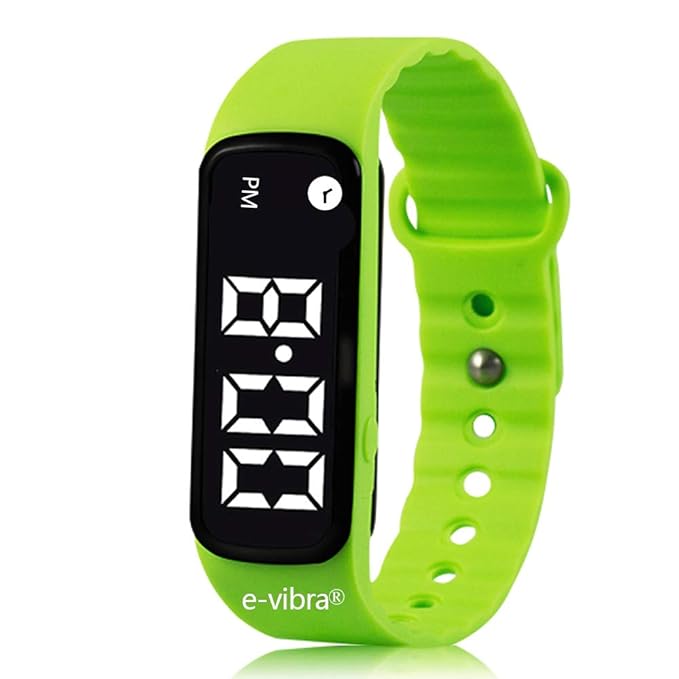 Potty Training Watch - Silent Vibrating Alarm Watch Pill Reminder Wristband with Countdown Timer (Green - Small)
