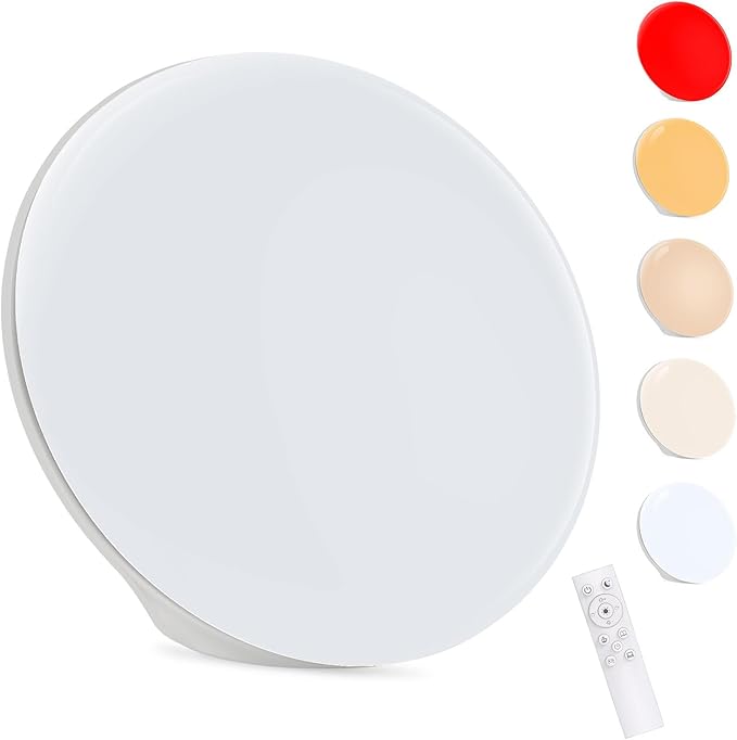 670nm Red Light Therapy for Sleep & 10,000 Lux Sun Lamp – Dual Function Sleep Aid and Sunlight Lamp