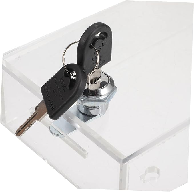 STOBOK Cell Phone Lock Box Mobile Phone Storage Box with 2 Keys Transparent Phone Locker Case Self-Control Smartphone Holder Portable Phone Time Lock Jail Box