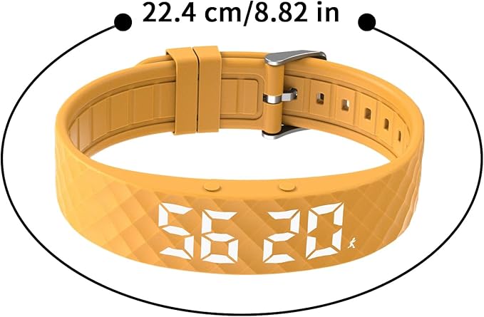 Vibrationswecker Armband | Vibrating Alarm Wristband, Silent Alarm Watch, Wrist Alarms Clock, Gentle Vibration Wakeup Watch, Vibrating Wrist Clock for Deep Sleepers/Hearing