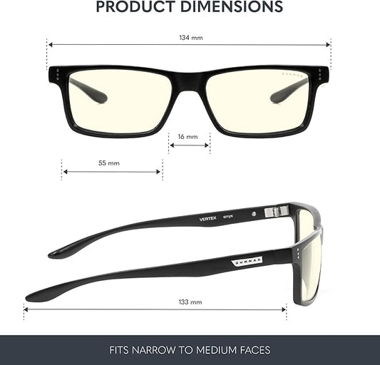 GUNNAR - Blue Light Reading Glasses - Blocks 65% Blue Light - Vertex