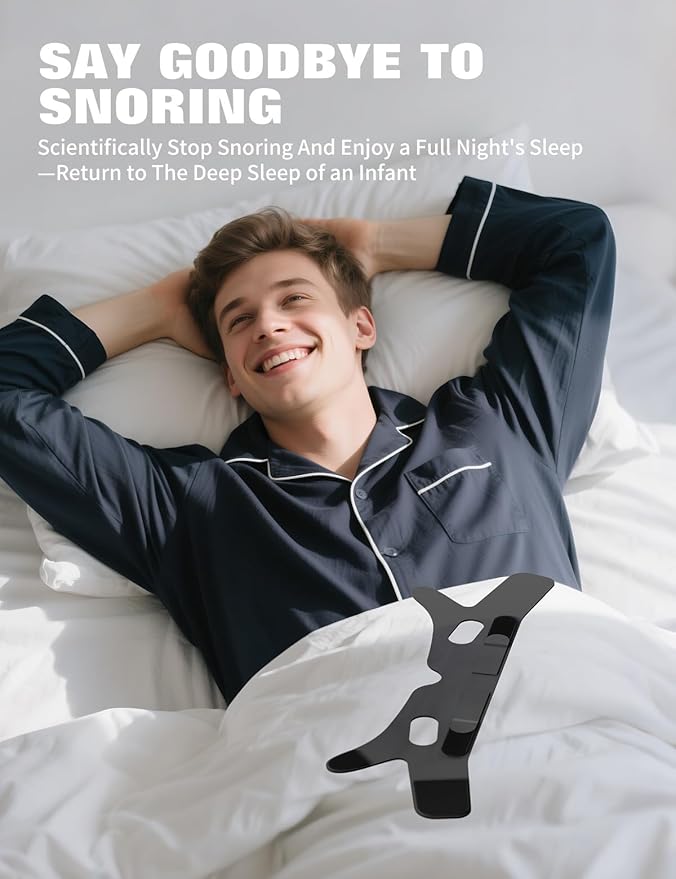 Chin Strap for Sleeping,FSA Eligible HSA,Anti Snore Chin Strap for CPAP Users,Anti Snoring Devices Breathable and Reusable for Men and Women,Simple and Effective Snoring Solution