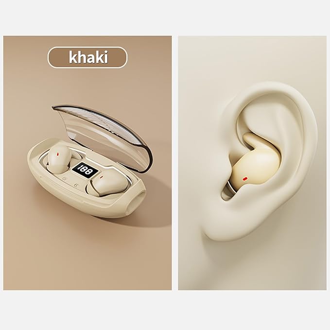 ANC Noise Cancelling Sleep Earbuds Ear Buds Sleeping Earphones Headphones for Side Sleepers, Wireless Bluetooth Comfortable Invisible Mini Small Tiny Hidden Discreet Earbuds for Small Ear Canals Work