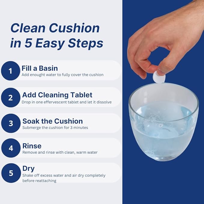 Snugell CPAP Mask Cleaning Tablets – 96 Effervescent Tablets for Full Face Masks, Nasal Cushions & Pillows – Deep Cleans & Deodorizes, Ensuring Effective Nightly Cleaning for Optimal CPAP Hygiene