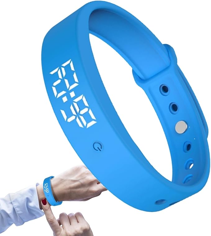 Alarm Vibrating Watch, Alarm Reminder Watch, Silent Vibrating Timer Clock, 3 Alarms Daily Organizer Timer for Adults/Men/Women/Teens/Elderly