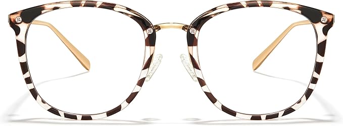 Cyxus Blue Light Glasses for Woman, Fashion Computer Glasses on Office Reduce Eye Strain Anti Migraine for Working Reading