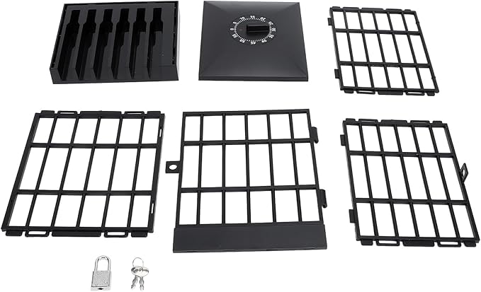 Phone Lock Box with Timer, Cell Phone Jail, Mobile Phone Jail with Timer Cell Phones Prison Lock Up Smartphone Stand Holder Classroom Home Table Office Storage Gadget (All