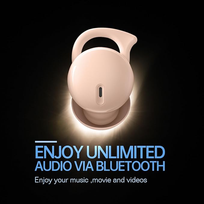 Invisible Sleep Headphones,Sleep Earbuds for Side Sleepers,Small Comfortable Fit Noise Blocking Sleep Earbuds,Bluetooth 5.3 Wireless Earphones, in-Ear Ear Buds for Sleeping - Beige