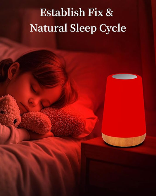 TLAOTNIY Red Light for Sleep Aid LampBlue Light Blocking Dimmable for Stress Relief Relaxation Travel Meditation and Yoga, 670nm Red Lamp (F-1 Pack)