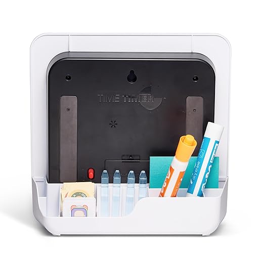 TIME Timer 8 inch Visual Timer with Visual Schedule Package - 60 Minute Kids Desk Countdown Clock with Dry Erase Board, whiteboard Marker, and pecs Cards - for Kids Classroom, Home and Routine Timer