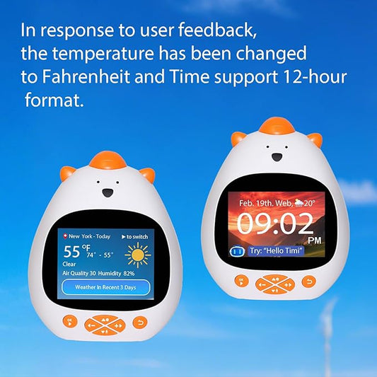 AI Voice-Controlled Smart Kids Alarm Clock, Sleep Trainer, ok to Wake Clock, Kids Clocks for Kids bedrooms, White Noise Sound Machine Timer Cool Stuff Robot Toys for Boys and Girls