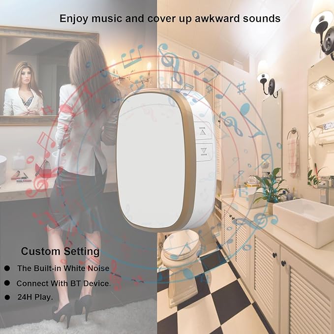 White Noise Sound Machine, 36 Relaxing Sounds Including Natural Soothing Sounds and Sleep Noise, Speaker for Home, Office, Hotel,Toilet,for Portable Travel. (Light White, smal)