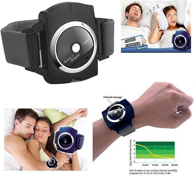 Snore Reducing Aids Smart Stop Snoring Wristband Sleep Wearing Snore Stopper Watch,Anti Snoring Devices Designed to Reduce Snoring Improve Nighttime Sleeping