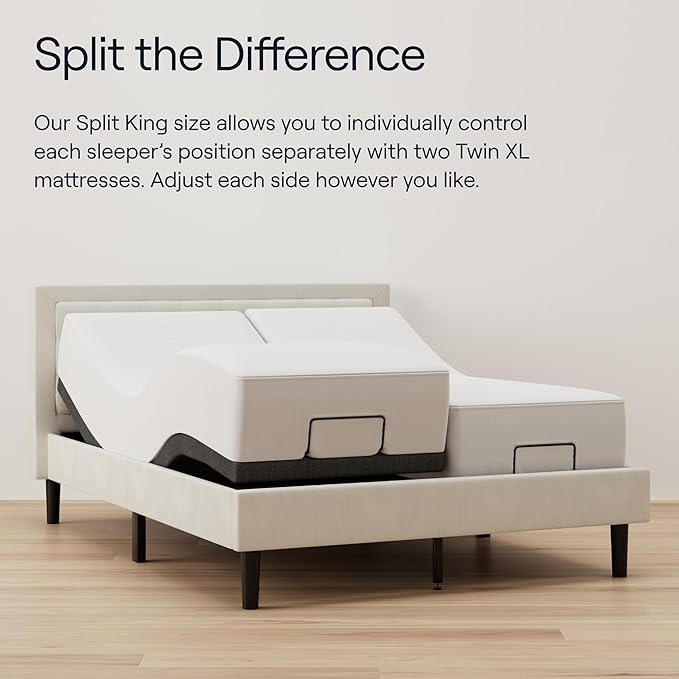 Siena 10” Hybrid Firm Queen Mattress & Adjustable Base - Head & Foot Incline - Medium Firm Memory Foam - Premium Pressure Relieving Layers - Wireless Remote with Memory - Zero Clearance & Gravity