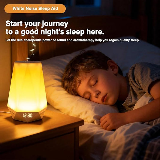 Sleep Sound Machines,White Noise Machine for Baby Sleeping with Night Light, Portable Sound Machine with 32 Soothing Sounds, 8 Night Light Colors, Timer, App Remote Control, Personal Sleep Routine