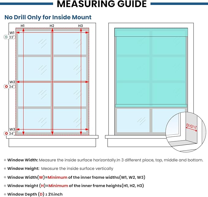 No Drill Motorized Blinds with Remote, Blackout Automatic Blinds with Solar Panel, Cordless Smart Electric Roller Shades for Windows, Grey, 43½ x 72