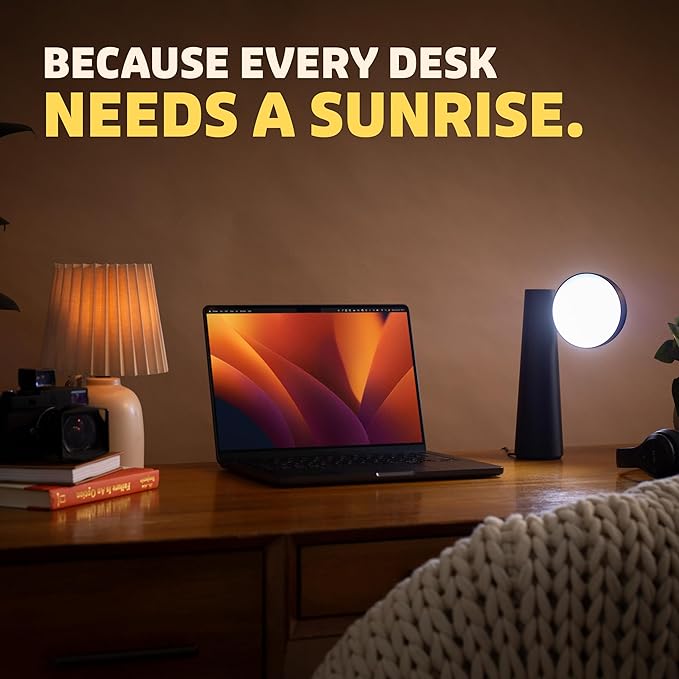 Circadian Optics Lora Bright Light Therapy Desk Lamp | As Seen On Shark Tank | Ultra Powerful 10,000 LUX Brightness | 5500K Color Mimics Noon Day Sun | Improve Your Mood, Sleep, Energy & Focus