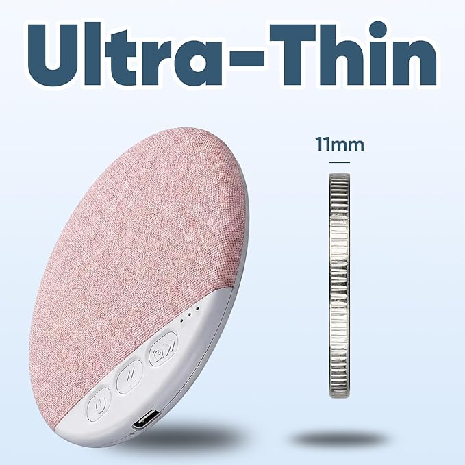 2026 New Sleep Pillow Speaker, Bluetooth Pillow Speaker for Sleeping with White Noise Timer Wireless Sleep Aid with Stereo Bass Private Sleep Earbuds for Adult Kids (Pink)