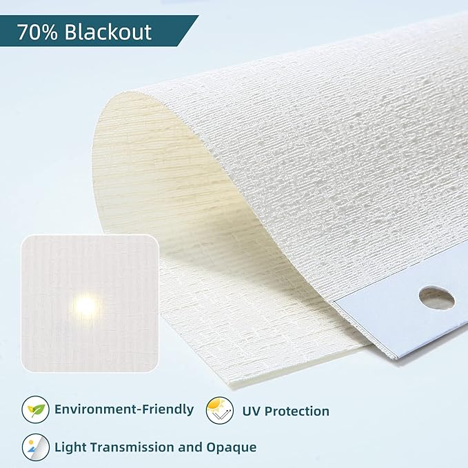 Motorized Roller Shade, Work with Homekit Thread-Enabled,Fabric Sample of 50%/70% Blackout Smart Blind,Multi-Color Samples