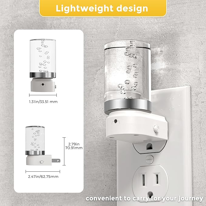 L LOHAS LED Night Light, Night Lights Plug into Wall, Color Changing Nightlight RGB with Dusk to Dawn Sensor, Nightlight Plug in Wall for Halloween, Christmas, Holiday, Hallway Bedroom Kids Room