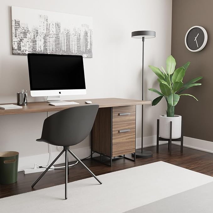 Globe Electric Wi-Fi Smart Floor Lamp, Satin Black, No Hub Required, Voice Activated, 36 Watts, Multicolor Changing RGB, Tunable White 2000K - 5000K, 2500 Lumens, 50,000 Hours, 80 CRI,67589