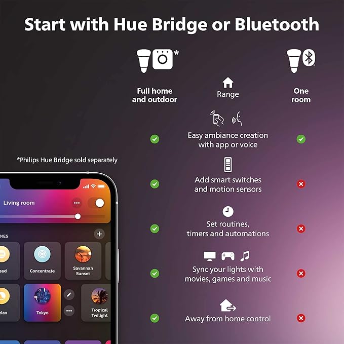Philips Hue Enrave Large Ceiling Lamp, White - White Ambiance Warm-to-Cool White Smart LED Light - 1 Pack - Control with Hue App - Compatible with Alexa, Google Assistant, and Apple Homekit