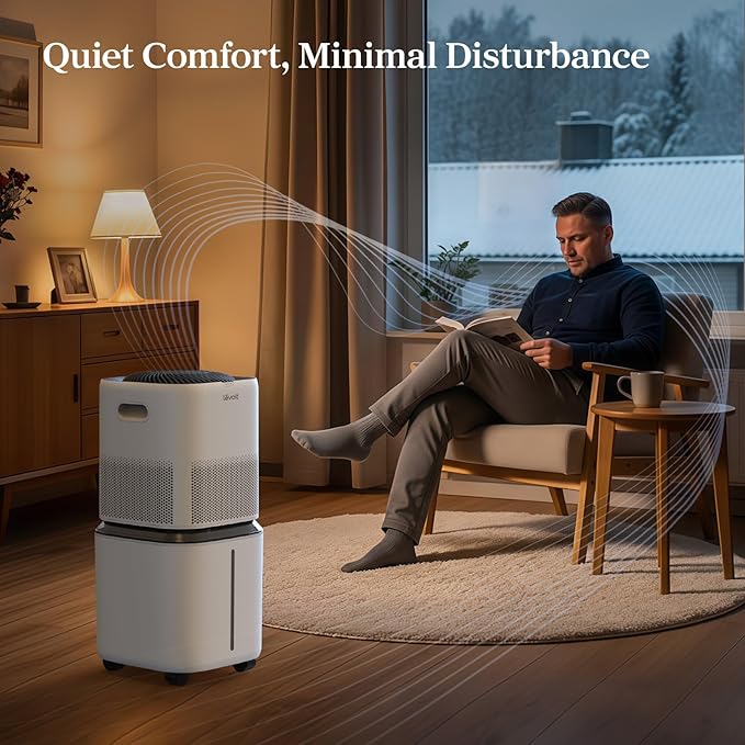 LEVOIT Superior 6000S Smart Evaporative Humidifiers for Home Whole House up to 3000ftยฒ, 23L, Last 72-Hour, Premium Filter, Dry Mode, Wheels & Water Fill Hose, Foldable Storage, Sleep Mode, New Edition