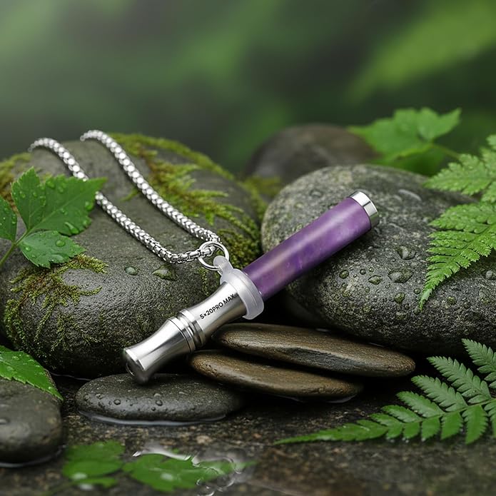 Breathe Free Necklace, Natural Stone Breathing Necklace for Stress Relief, Mindfulness and Relaxation, Anxiety Necklace Mindful Breathefree Calm Tool with Plant Cores, Portable Wellness Gift for Adult