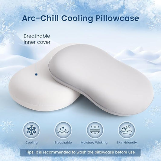 Elegear Cervical Neck Pillow, Cooling Neck Pillow for Pain Relief - Zero-Pressure Deep Sleep Pillow for Sleeping,Ergonomic Cervical Pillow with Induction Spring Design for Side&Back Sleeper - M