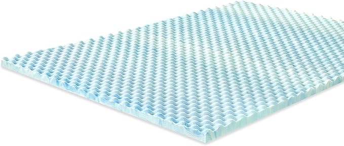 ZINUS 1.5 Inch Swirl Gel Cooling Memory Foam Mattress Topper, Cooling Airflow Design, CertiPUR-US Certified, Full