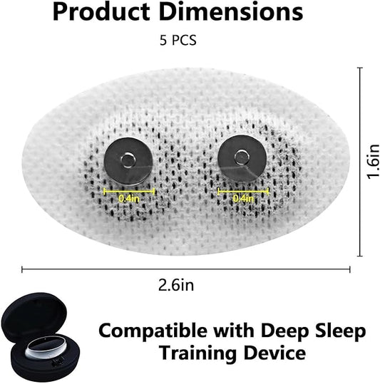 Anti Snoring Device Electrode Plate, 10-Pack Replacement Pads for Electric Anti Snore Stopper Machine Accessories