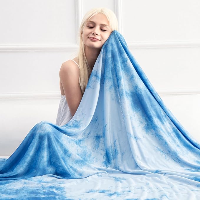 Marchpower Cooling Blanket for Kids, Cooling Blankets for Hot Sleepers, Arc-Chill Double-Sided Cooling Fabric Q-Max>0.5, Tie Dye Summer Blanket Cold Blankets for Sleeping