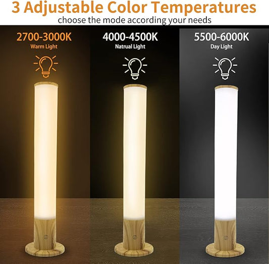 Light Therapy Lamp 10000 Lux, Happy Sun Lamp UV-Free with 3 Color Temperatures, Adjustable Brightness, Timer & Memory Function, Bright Sunlight Lamps, Full Spectrum Light Perfect for Home, Office