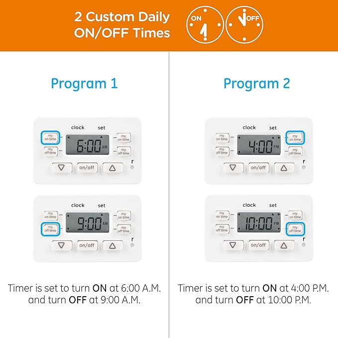 Jasco myTouchSmart Simple Set Indoor Plug-in Digital Timer, 36253