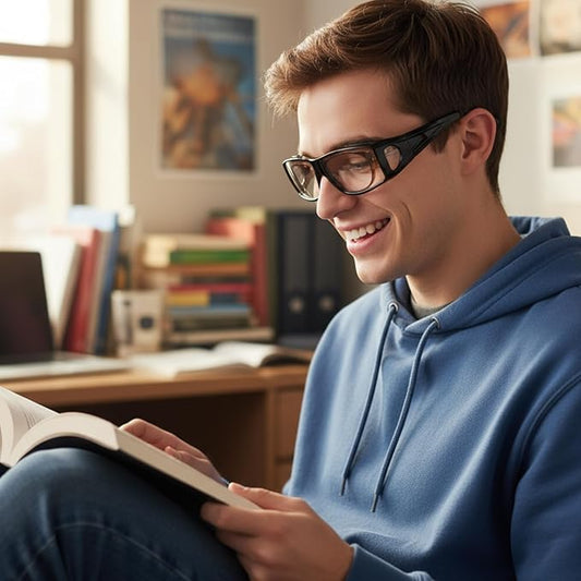 LVIOE Fit Over Blue Light Blocking Glasses and Computer Eyewear- Wear Over Prescription Glasses/Reading Glasses/RX Glasses