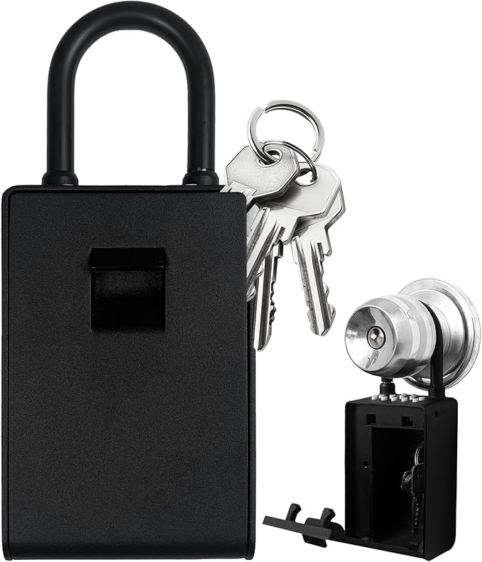 Kingsley Smart Wall Mount Key Lock Box with Bluetooth Keyless Entry, Extra Large for Keys & Access Cards, Auto Lock, App Control, IP65 Waterproof, Secure Code, for Home, Office, & Airbnb (Standard)