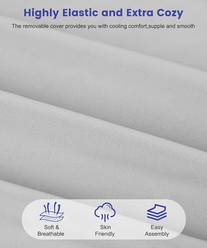 Leg Elevation Pillows for After Surgery, 7.8Inch Height Foam Wedge Knee Surgery Recovery Equipment, Knee Replacement Recovery Aids for Hip Ankle Pain Relief, Single Leg Suppoort Wedge
