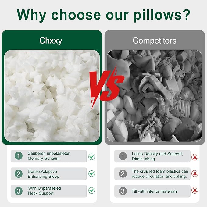 Side Sleeper Pillow for Neck and Shoulder Reilef, Ergonomic Design Medium Firm Pillow, 2 Packs Bed Pillows for Sleeping, Cross Cut Memory Foam Pillows for Back, Stomach and Side Sleepers